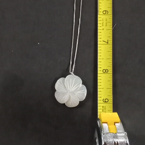 Italy Sterling Silver Carved Mother Of Pearl #A241 - Picture 9 of 9